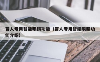 盲人专用智能眼镜功能（盲人专用智能眼睛功能介绍）