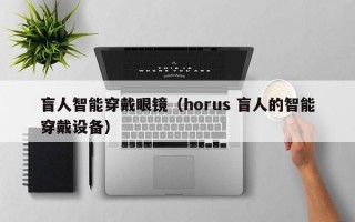 盲人智能穿戴眼镜（horus 盲人的智能穿戴设备）